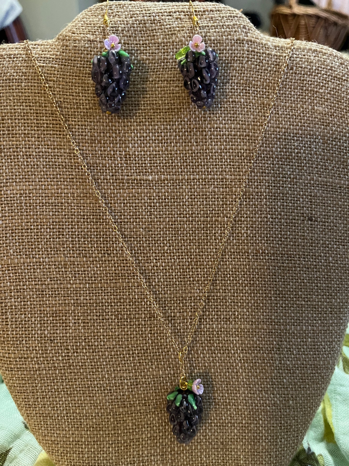 Blackberries or Grape Earings