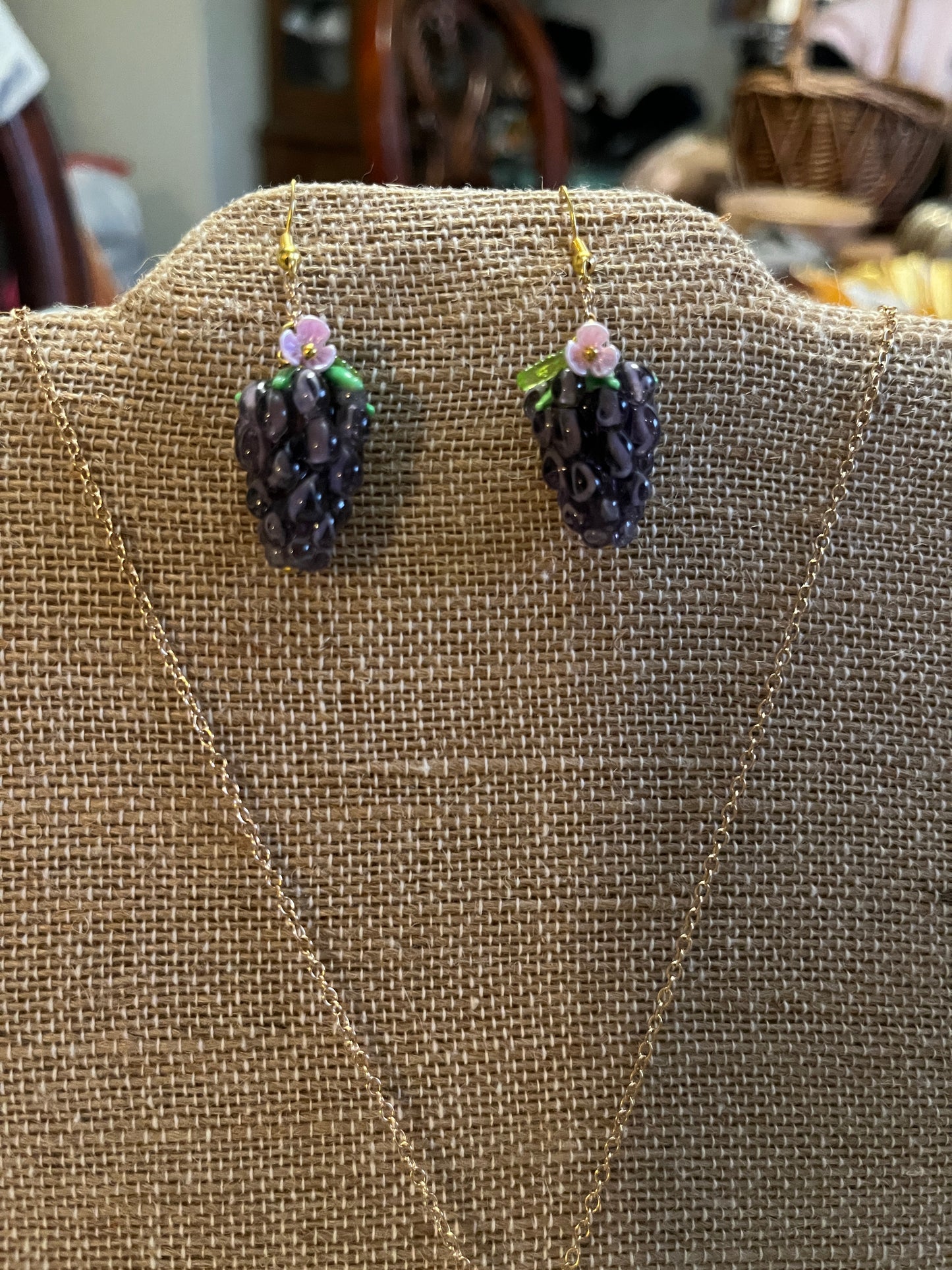 Blackberries or Grape Earings
