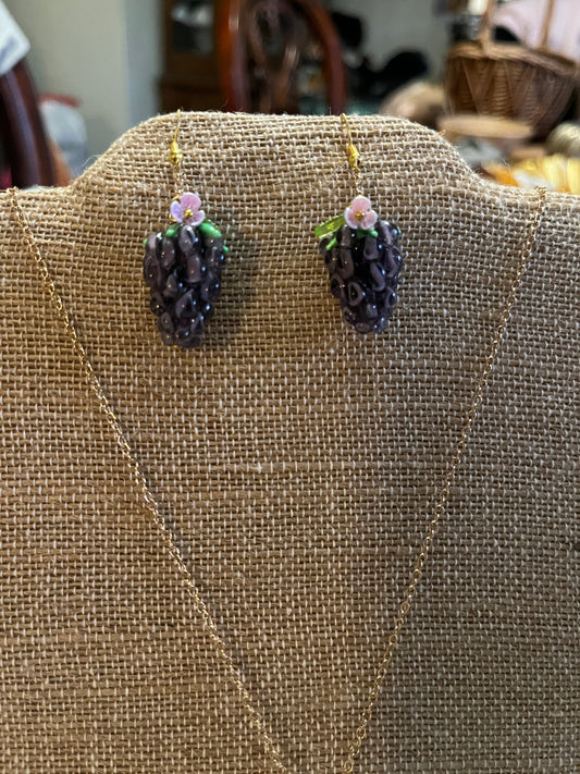 Blackberries or Grape Earings