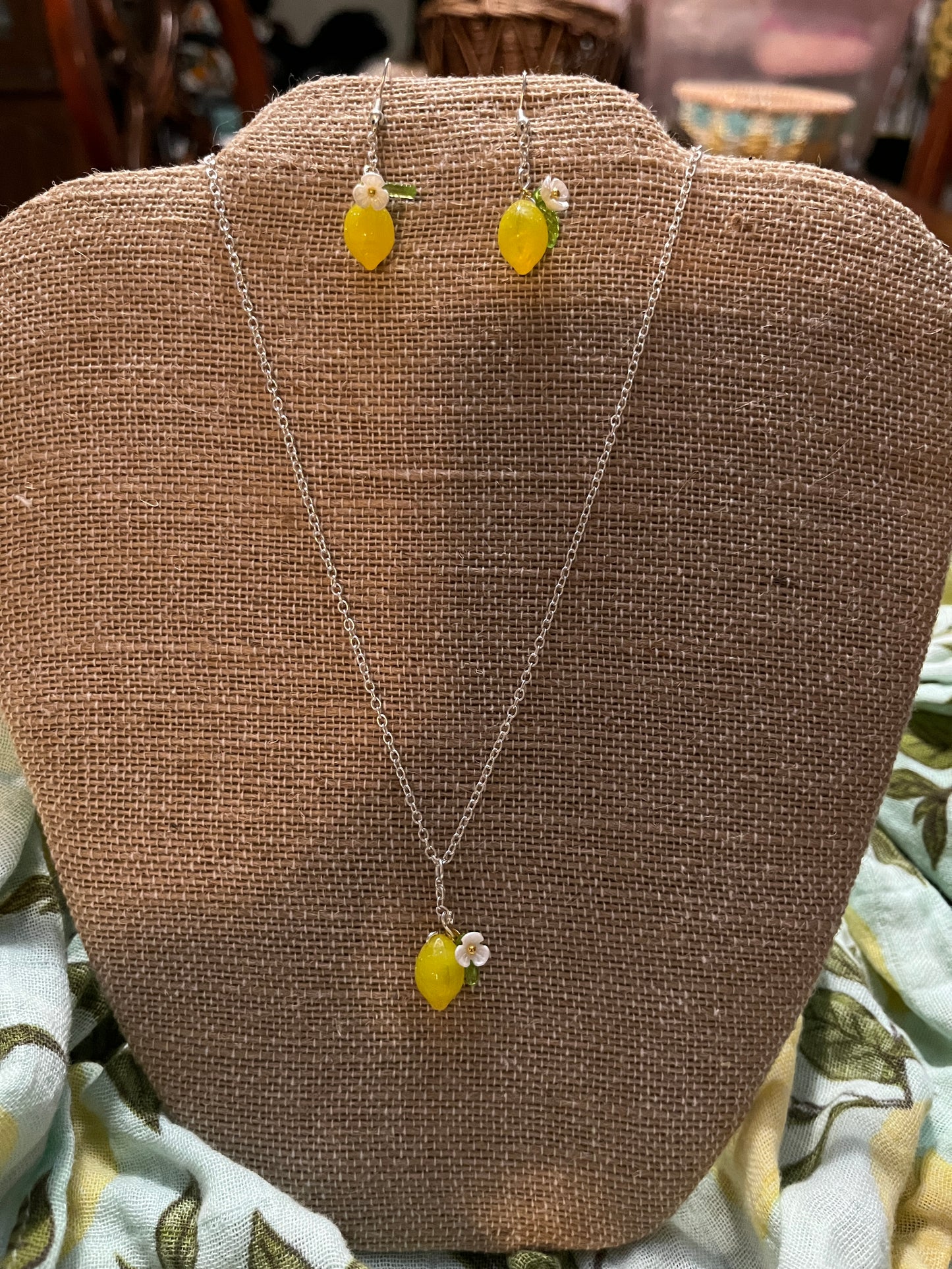 Lemon Earings and Set