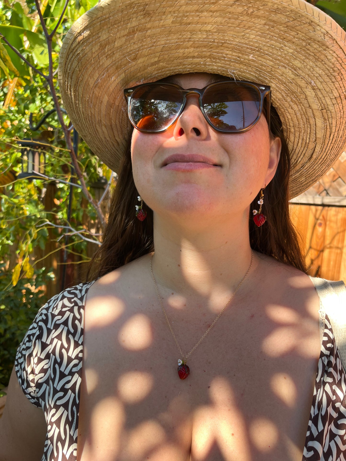 Jewel Red Strawberry Earrings